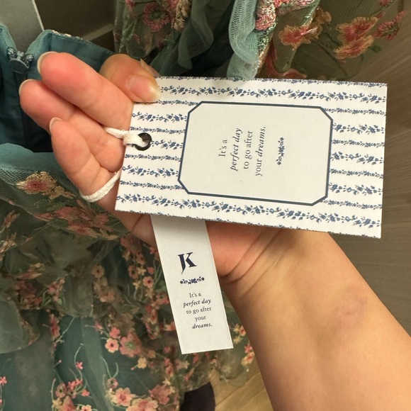 JessaKae Green and Pink Floral Midi Dress - Picture 5 of 10